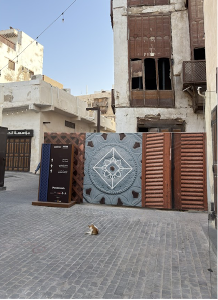 وجود اليافطات الإرشادية على المداخل الرئيسية