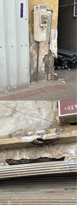 تآكل الطبقة الخارجية لواجهات المباني
