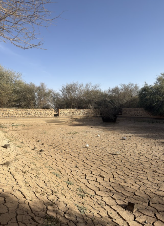 بركة مربعة الشكل تعمل كمصفاة للبركة الدائرية بمحيط وجرة (بركة الخرابة)