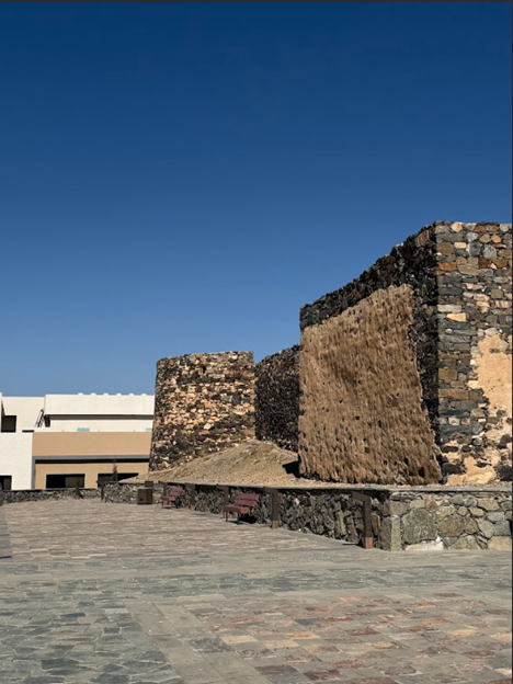 أحد جدران القلعة