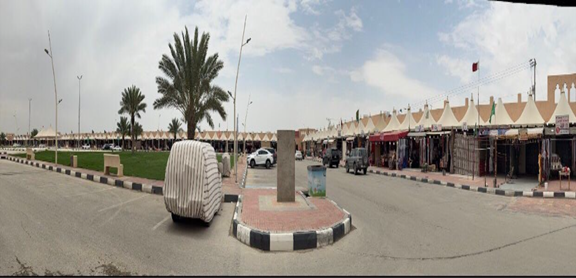 المظهر العام لسوق النعيرية الشعبي