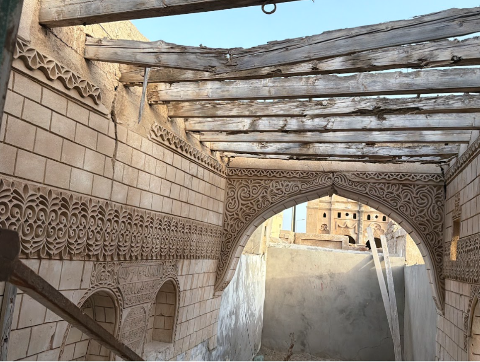 الزخارف المتواجدة داخل بيت النجدي