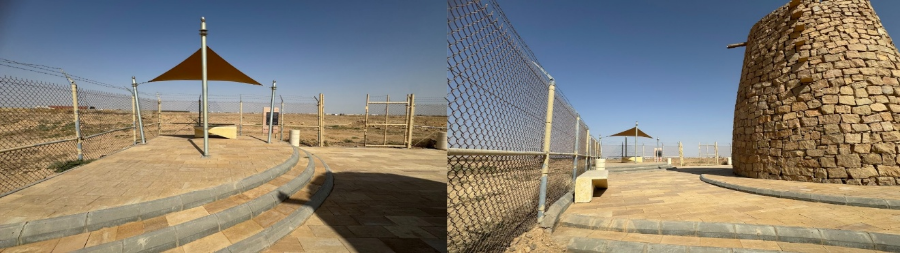 مكان الاستراحة داخل حدود الموقع