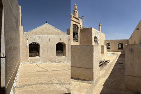 السطح الصغير الملحق بالغرفة