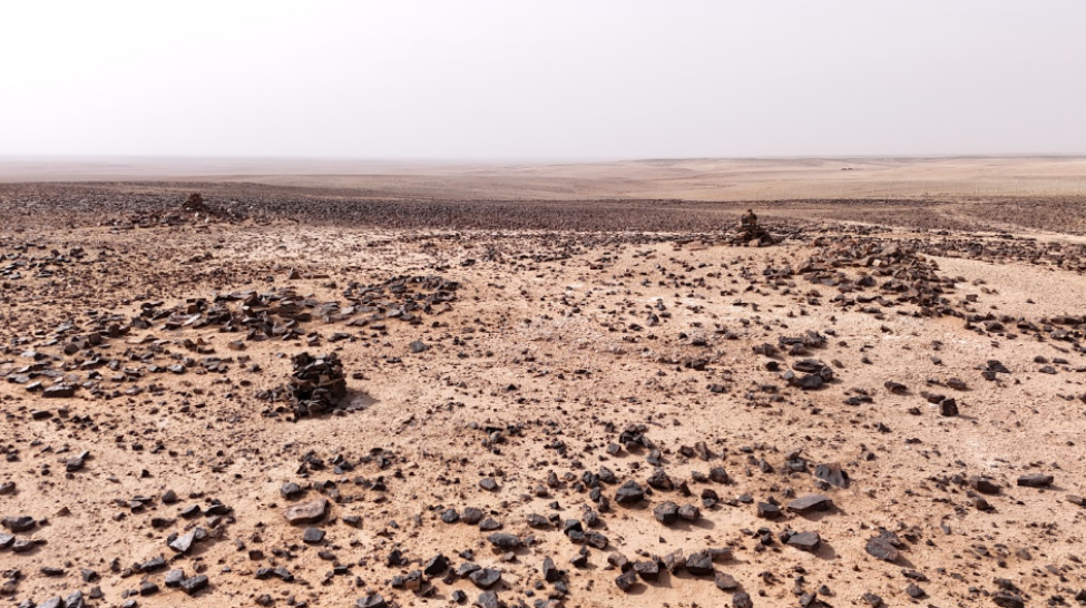 الرجوم الحجرية المصنوعة من الحجارة السوداء