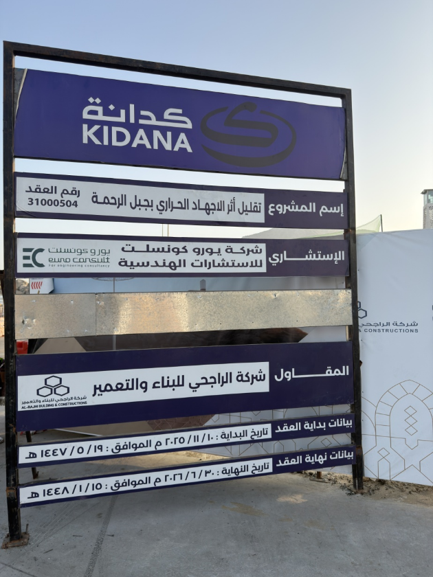 الأعمال الجارية بالموقع