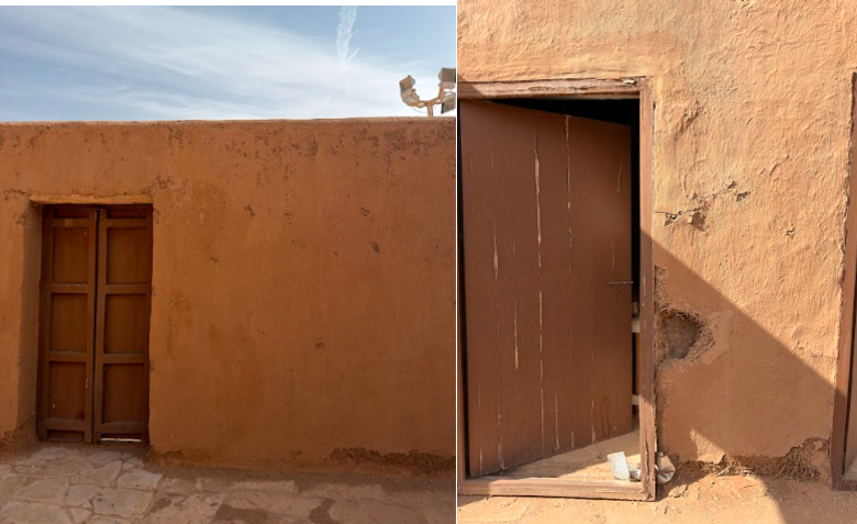 مظاهر التلف داخل القصر، نتيجة العوامل الجوية