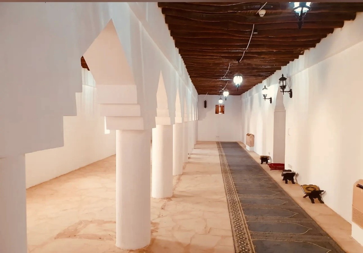 المسجد من الداخل، وجاهزية المسجد
