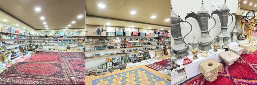 قطع تراثية في الموقع