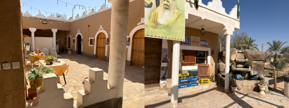 جانب من السوق الشعبي والمحلات التجارية القديمة