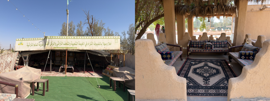 جانب من الجلسات العامة والخيمة الشعبية