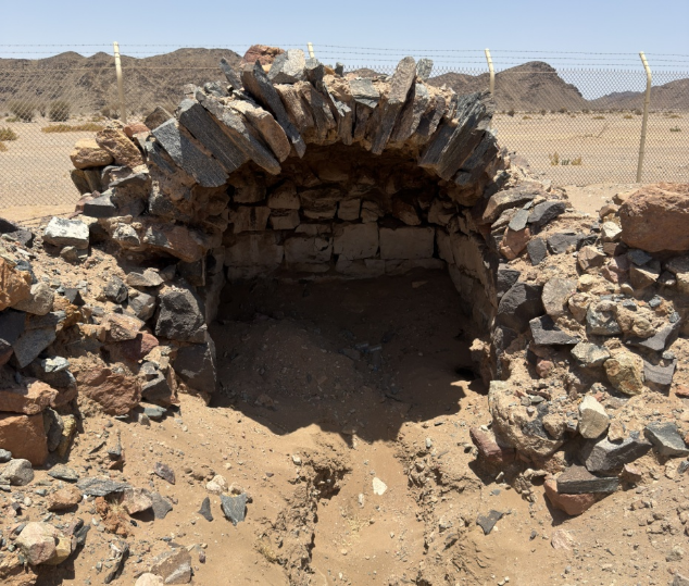 بقايا المحراب المقبب الموجود بالمحطة