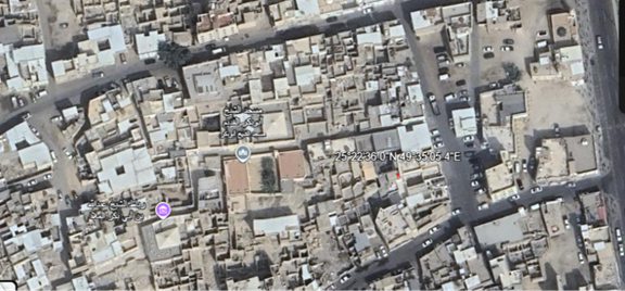 صورة جوية لحالة الطرق المؤدية إلى بيت الشعيبي
