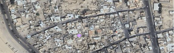 صورة جوية لموقع بيت الشعيبي