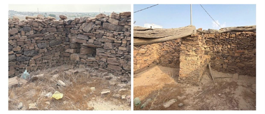 الشكل (3): صور توضح عوامل التلف والإهمال.