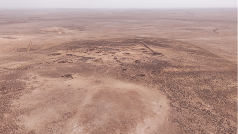 الطابع العام للعناصر الحجرية في موقع بدنة 2