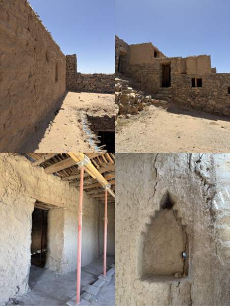 الاعتماد على مادة الطين في الدورين الثاني والثالث