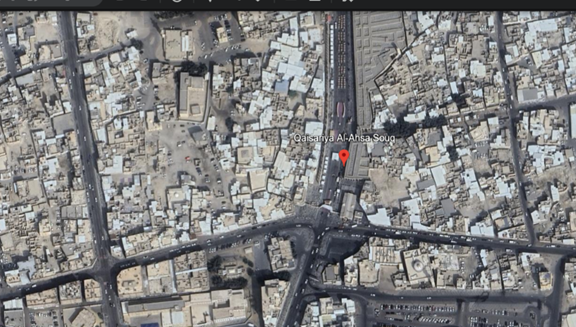 صورة جوية لسوق القيصرية