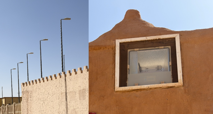 بعض شبكات الإضاءة الموزعة في الموقع
