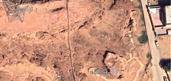 صورة جوية لقصر القدير