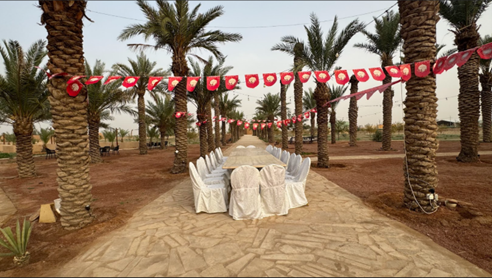 أماكن الاستراحة والمطعم والمقهى