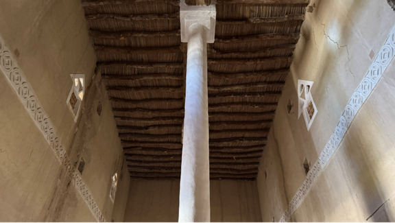 تقنيات البناء التقليدي في عمارة قرية المذنب التراثية