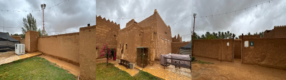 التكوين المعماري الخارجي للموقع