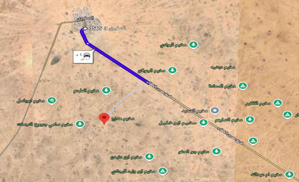 قرب هجرة الصفيري من أماكن الجذب السياحي والمخيمات