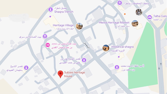 قرب الموقع من مواقع الجذب السياحي في شقراء