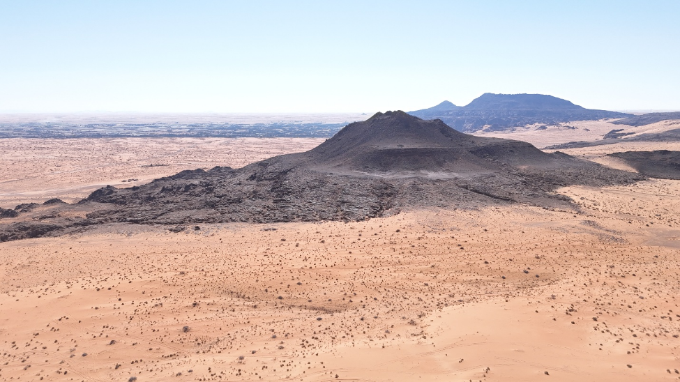 المظهر العام لموقع جبل مويعز