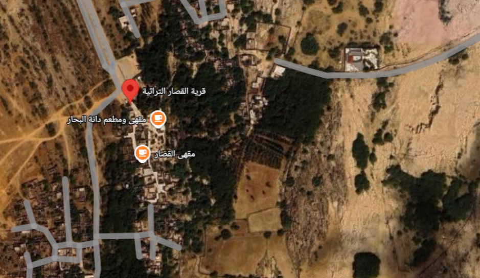 الموقع الجغرافي لقرية القصار