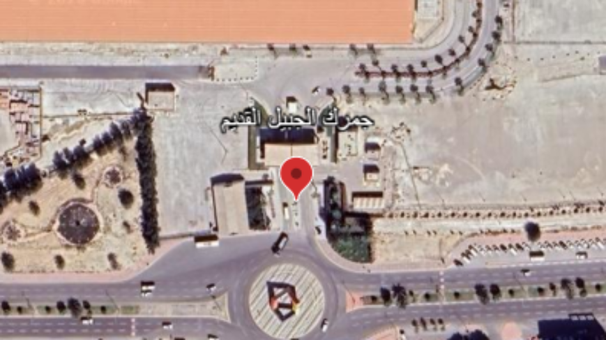 موقع جمرك الجبيل القديم على الخريطة