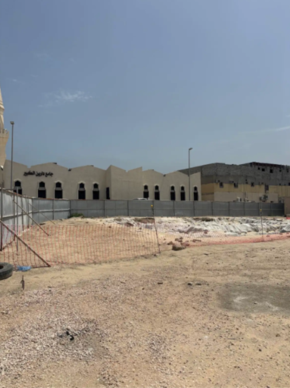أعمال التنقيب في الجهة الشرقية الشمالية