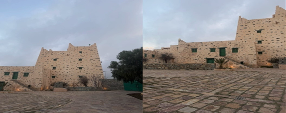إحدى ساحات القصر