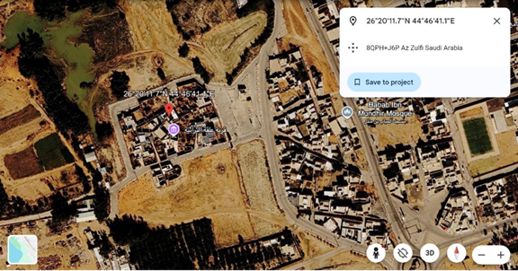 الطرق المحيطة بالموقع