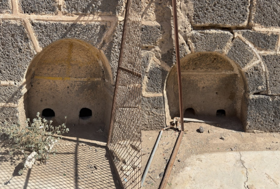 الأقواس التي تزين البئر