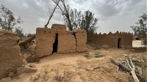 الممرات الداخلية لبلدة التنومة التراثية