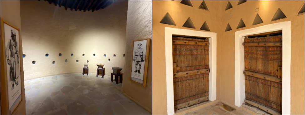 زخارف جصية ذات أشكال هندسية في الجدران