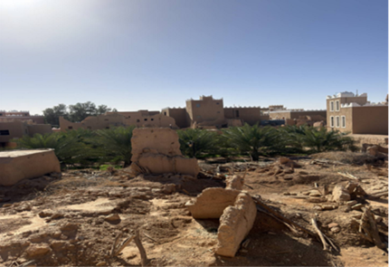 المباني والعناصر العمرانية للقرية التراثية بروضة سدير